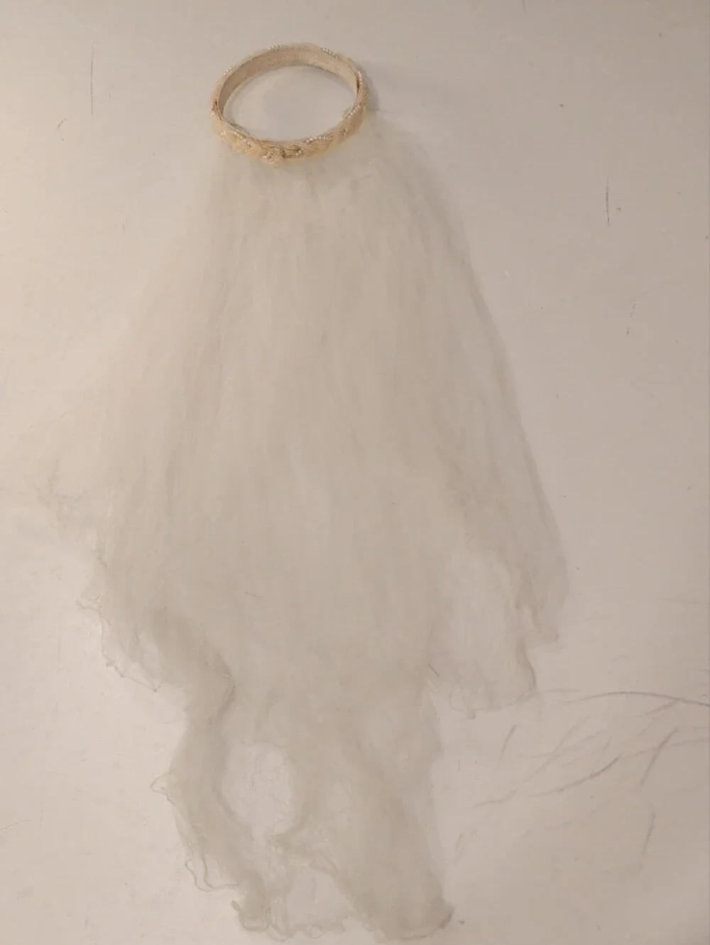 Vintage Bridal Veil And Lace Pouch Purse Wedding Accessories 70s - 80s